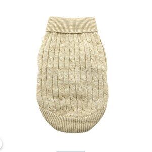 NWT DOGGIE DESIGN DOG Hypoallergenic COTTON PULLOVER SWEATER JACKET Tan XXXL